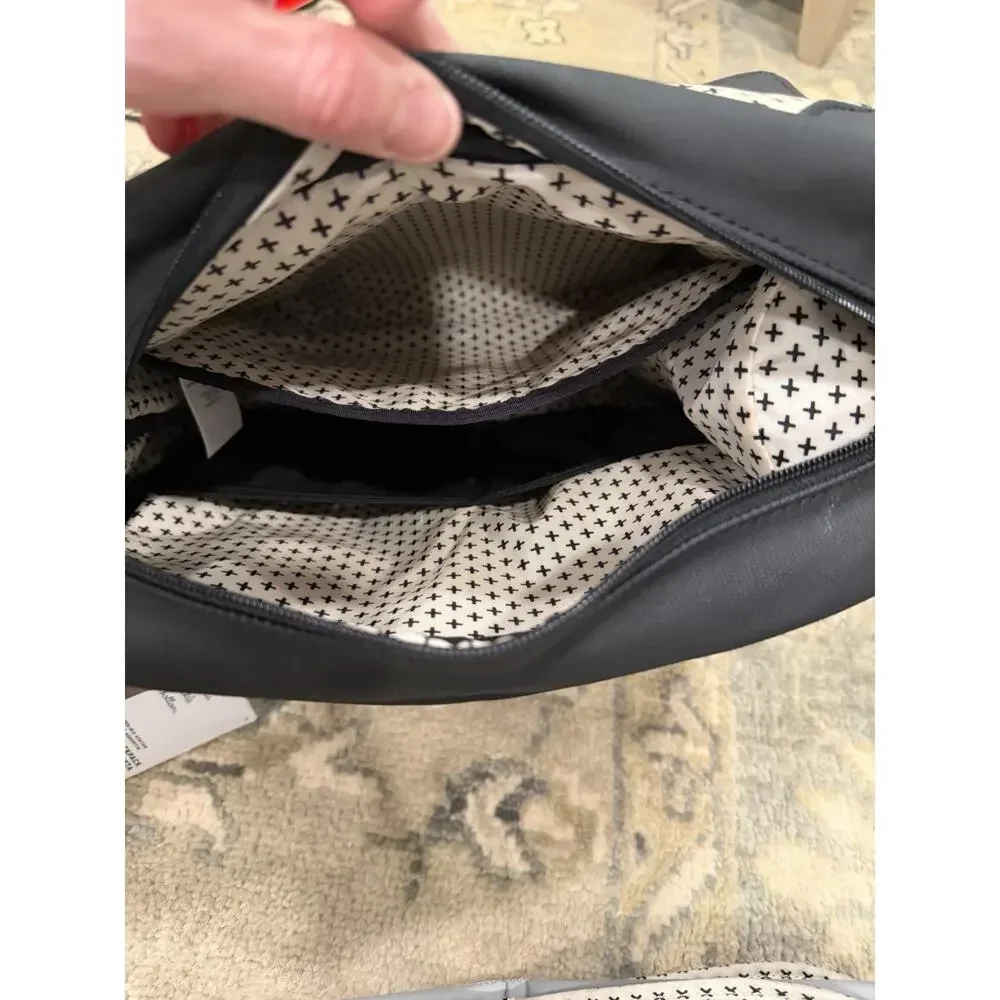 Petunia Pickle Bottom Meta Backpack in Black Matte Canvas Diaper Bag NWT READ